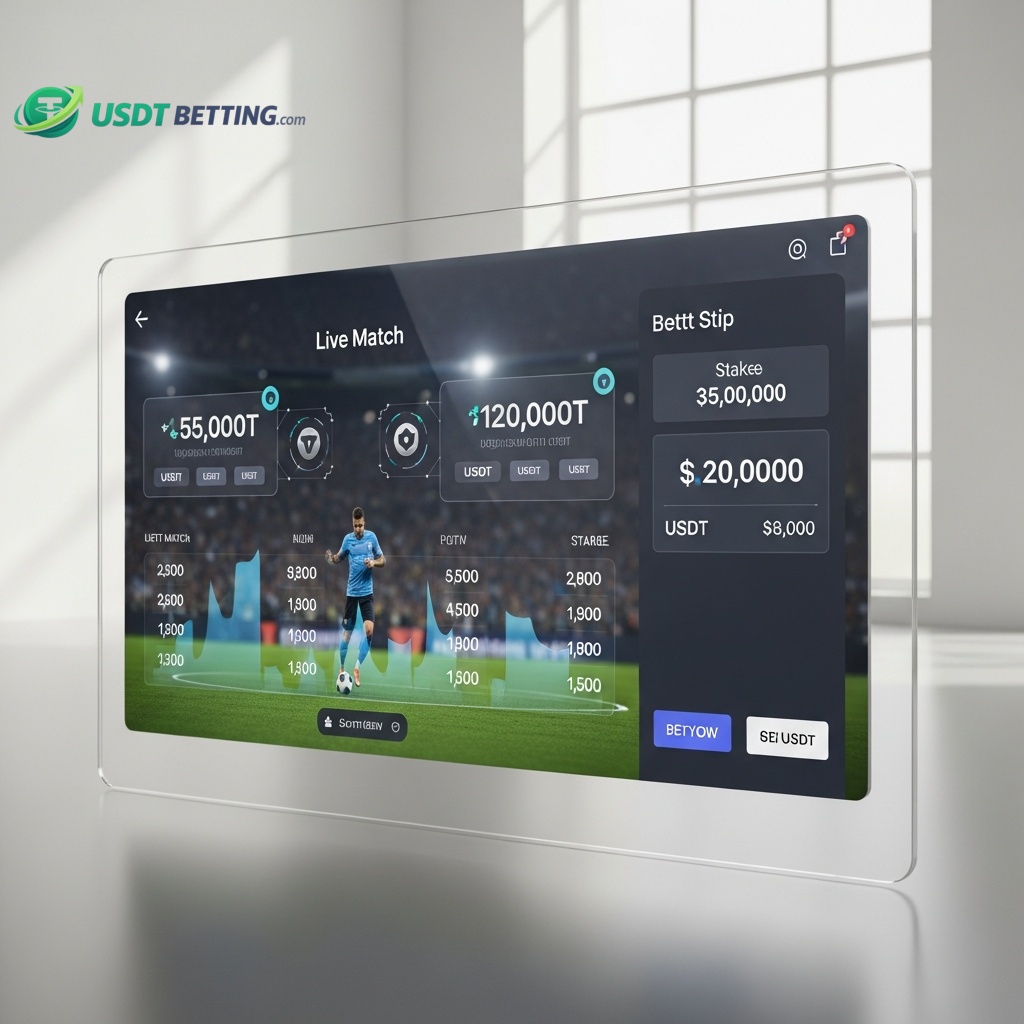 A futuristic transparent screen showing live football match statistics and crypto betting data, representing the tactical analysis for Netherlands vs. Japan.